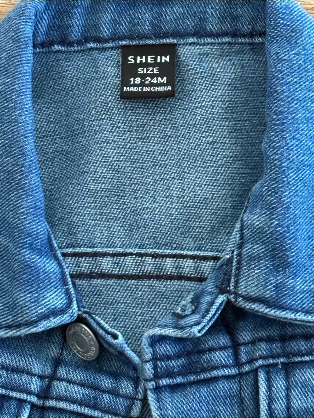 SHEIN Blue Kids Denim Jacket